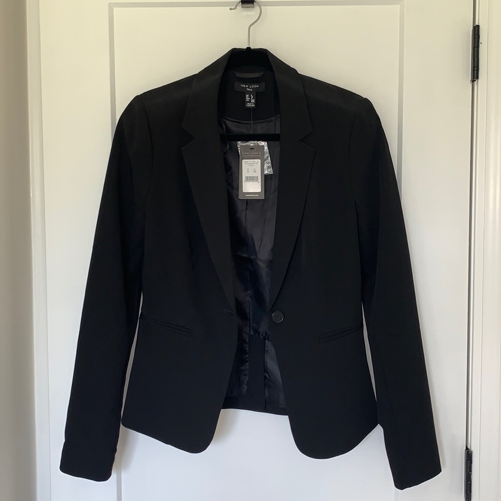 NWT Tall Womens Black Suit Blazer Jacket